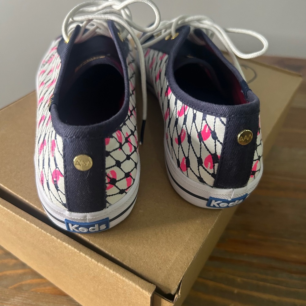 Keds‎ collab Alania Marie Sneakers Lobster Print Canvas Lace Up Casual Shoes - Picture 5 of 8